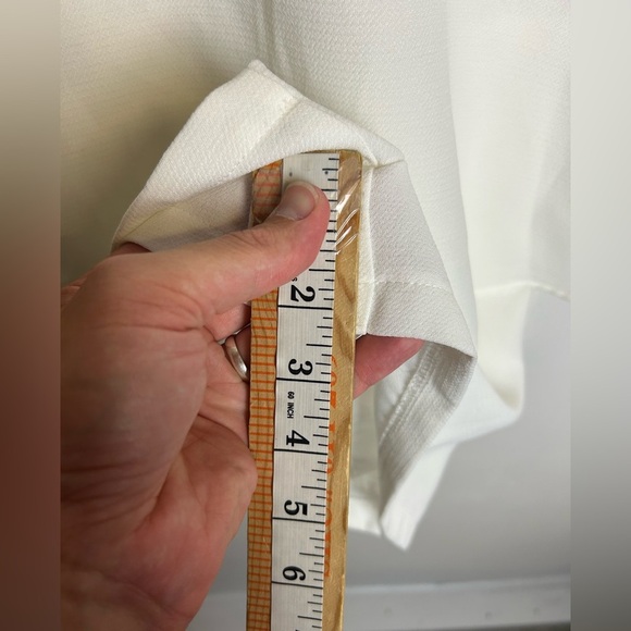 Do+Be Romper Old Money White Ruffle Sleeveless Career Professional Size S - Picture 10 of 15